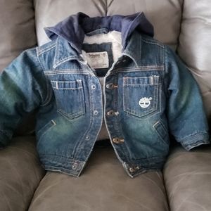 Timberland fur lined jean jacket